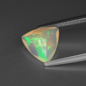 Opale multicolore naturelle transparent, 1,21 ct, transparent / translucide