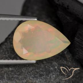 Opale Multicolore naturelle En forme de poire, 1.76 ct, Translucide
