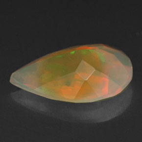 Opale multicolore naturelle transparent, 1,50 ct, transparent / translucide