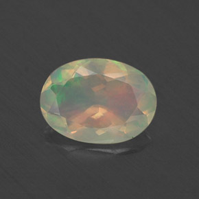 Opale multicolore naturelle transparent, 0,48 ct, transparent / translucide