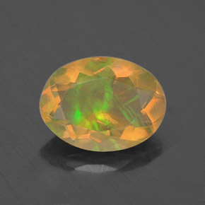 Opale multicolore naturelle transparent, 0,74 ct, transparent / translucide