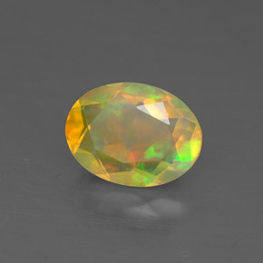 Opale multicolore naturelle transparent, 0,82 ct, transparent / translucide