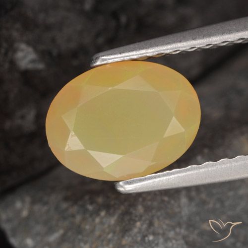 0.87ct Naturel Multicolore Opale, ovale, Translucide