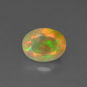 Opale multicolore naturelle transparent, 0,81 ct, transparent / translucide