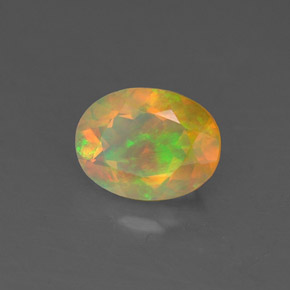 Opale multicolore naturelle transparent, 0,81 ct, transparent / translucide