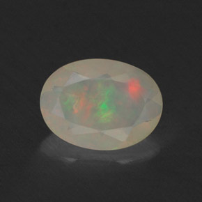 Opale multicolore naturelle transparent, 0,51 ct, transparent / translucide