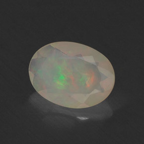 Opale multicolore naturelle transparent, 0,51 ct, transparent / translucide