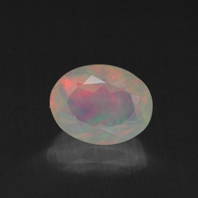 Opale multicolore naturelle transparent, 0,80 ct, transparent / translucide