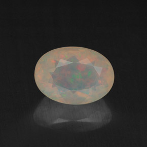 Opale multicolore naturelle transparent, 0,87 ct, transparent / translucide