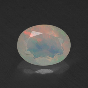 Opale multicolore naturelle transparent, 0,67 ct, transparent / translucide