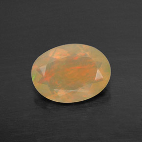 Opale multicolore naturelle transparent, 0,67 ct, transparent / translucide