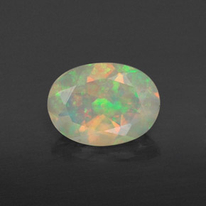 Opale multicolore naturelle transparent, 0,74 ct, transparent / translucide
