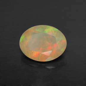 Opale multicolore naturelle transparent, 0,72 ct, transparent / translucide