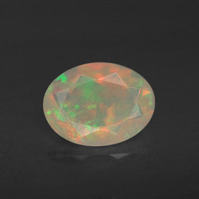 Opale multicolore naturelle transparent, 0,78 ct, transparent / translucide
