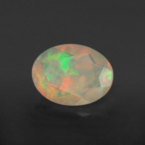 Opale multicolore naturelle transparent, 0,78 ct, transparent / translucide