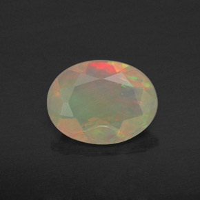Opale multicolore naturelle transparent, 0,69 ct, transparent / translucide