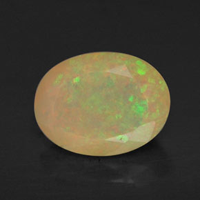 Opale multicolore naturelle transparent, 0,87 ct, transparent / translucide