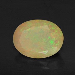 Opale multicolore naturelle transparent, 0,87 ct, transparent / translucide