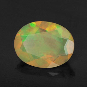 Opale multicolore naturelle transparent, 0,72 ct, transparent / translucide