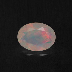 Opale multicolore naturelle transparent, 0,77 ct, transparent / translucide