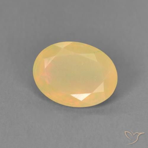Opale Multicolore naturelle ovale, 0.76 ct, Translucide