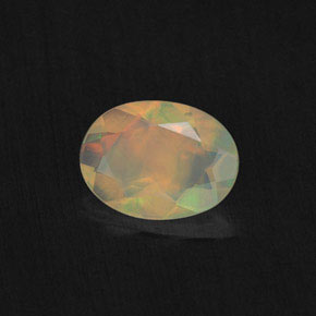Opale multicolore naturelle transparent, 0,62 ct, transparent / translucide