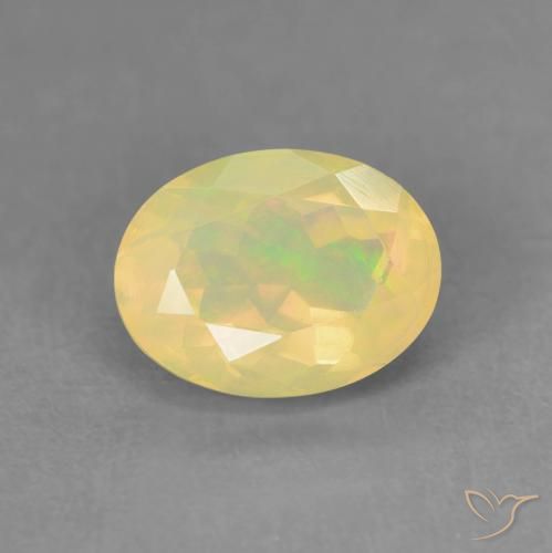 0.98ct Naturel Multicolore Opale, ovale, Transparent