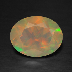 Opale multicolore naturelle transparent, 1,26 ct, transparent / translucide