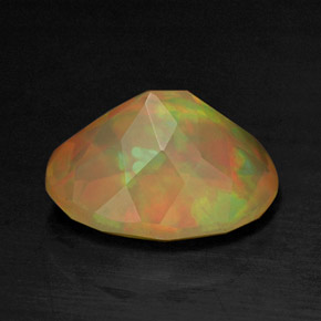 Opale multicolore naturelle transparent, 1,26 ct, transparent / translucide