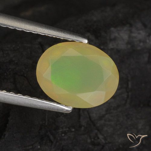 1.08ct Naturel Multicolore Opale, ovale, Translucide
