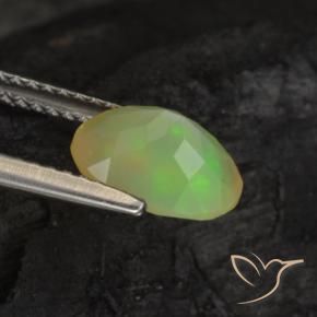 Opale Multicolore naturelle ovale, 1.08 ct, Translucide