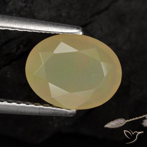 1.14ct Naturel Multicolore Opale, ovale, Translucide