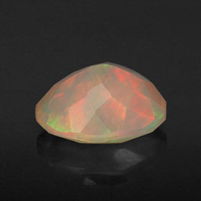 Opale multicolore naturelle transparent, 1,18 ct, transparent / translucide