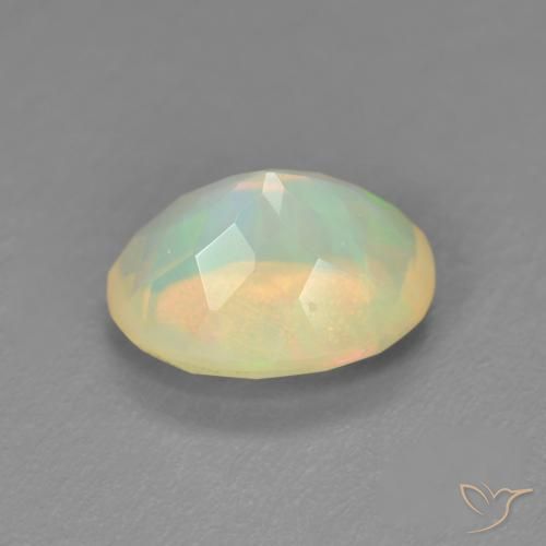 Opale Multicolore naturelle ovale, 1.25 ct, Translucide