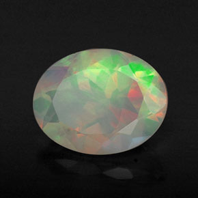 Opale multicolore naturelle transparent, 1,11 ct, transparent / translucide