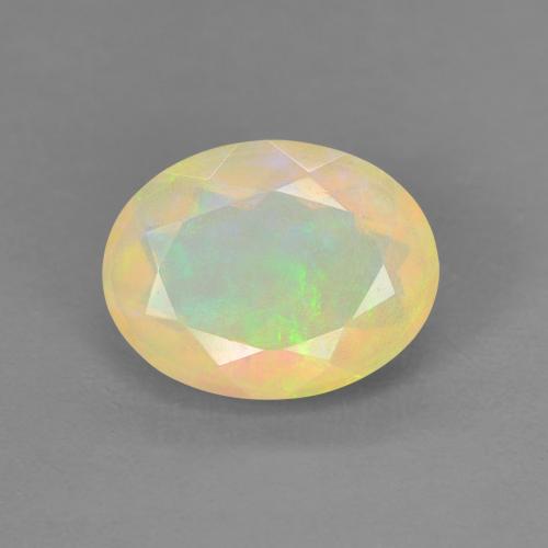 Opale multicolore naturelle coupe ovale, 1,13 ct, translucide