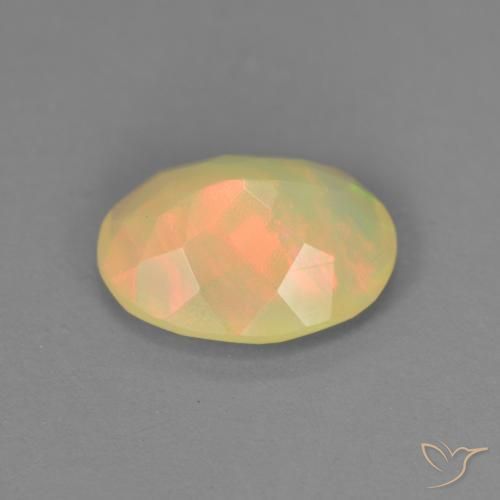 Opale Multicolore naturelle ovale, 0.95 ct, Translucide