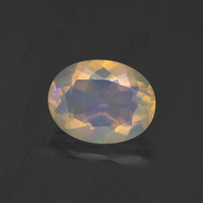 Opale multicolore naturelle transparent, 1,17 ct, transparent / translucide
