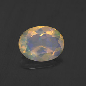 Opale multicolore naturelle transparent, 1,17 ct, transparent / translucide