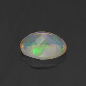 Opale multicolore naturelle transparent, 1,17 ct, transparent / translucide