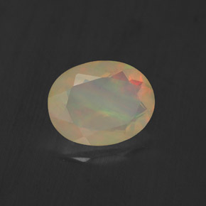 Opale multicolore naturelle transparent, 1,10 ct, transparent / translucide