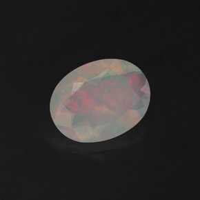 Opale multicolore naturelle transparent, 0,95 ct, transparent / translucide