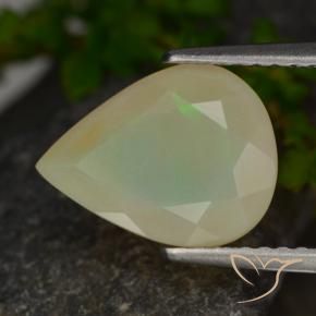 Opale Multicolore naturelle En forme de poire, 1.69 ct, Translucide