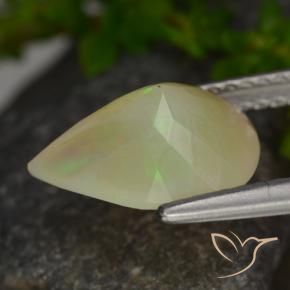 Opale Multicolore naturelle En forme de poire, 1.69 ct, Translucide