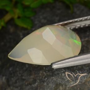 Opale Multicolore naturelle En forme de poire, 1.91 ct, Translucide