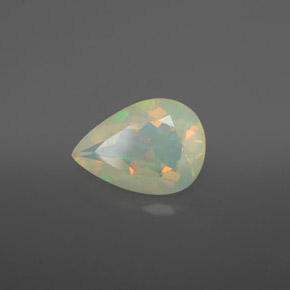 Opale multicolore naturelle transparent, 1,77 ct, transparent / translucide