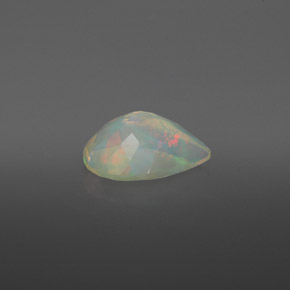 Opale multicolore naturelle transparent, 1,77 ct, transparent / translucide
