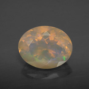 Opale multicolore naturelle transparent, 2,81 ct, transparent / translucide
