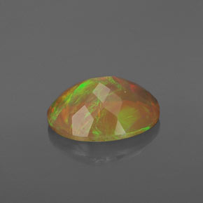 Opale multicolore naturelle transparent, 1,43 ct, transparent / translucide