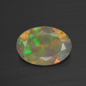 Opale multicolore naturelle transparent, 1,17 ct, transparent / translucide